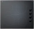 Summit 24 Wide 230V 4-Burner Electric Cooktop - Black