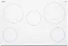 Summit 30  Wide 208-240V 5-Burner Electric Cooktop - White