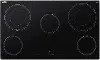 Summit 36 Wide 208-240V 5-Burner Electric Cooktop - Black