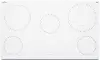 Summit 36  Wide 208-240V 5-Burner Electric Cooktop - White