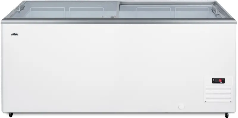 Summit Commercial 17 Cu.Ft. Chest Freezer - White with Glass Lid