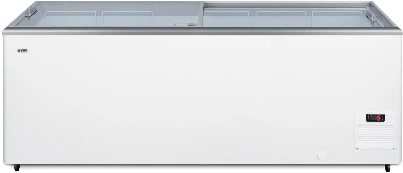 Summit Commercial 21.3 Cu.Ft. Chest Freezer - White with Glass Lid-1