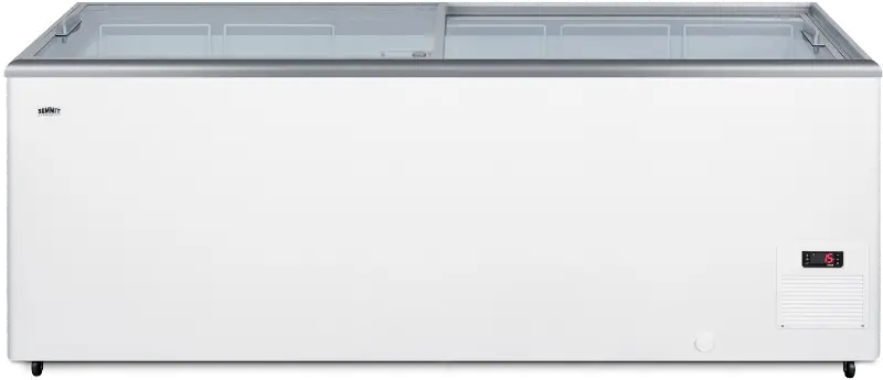 Summit Commercial 21.3 Cu.Ft. Chest Freezer - White with Glass Lid