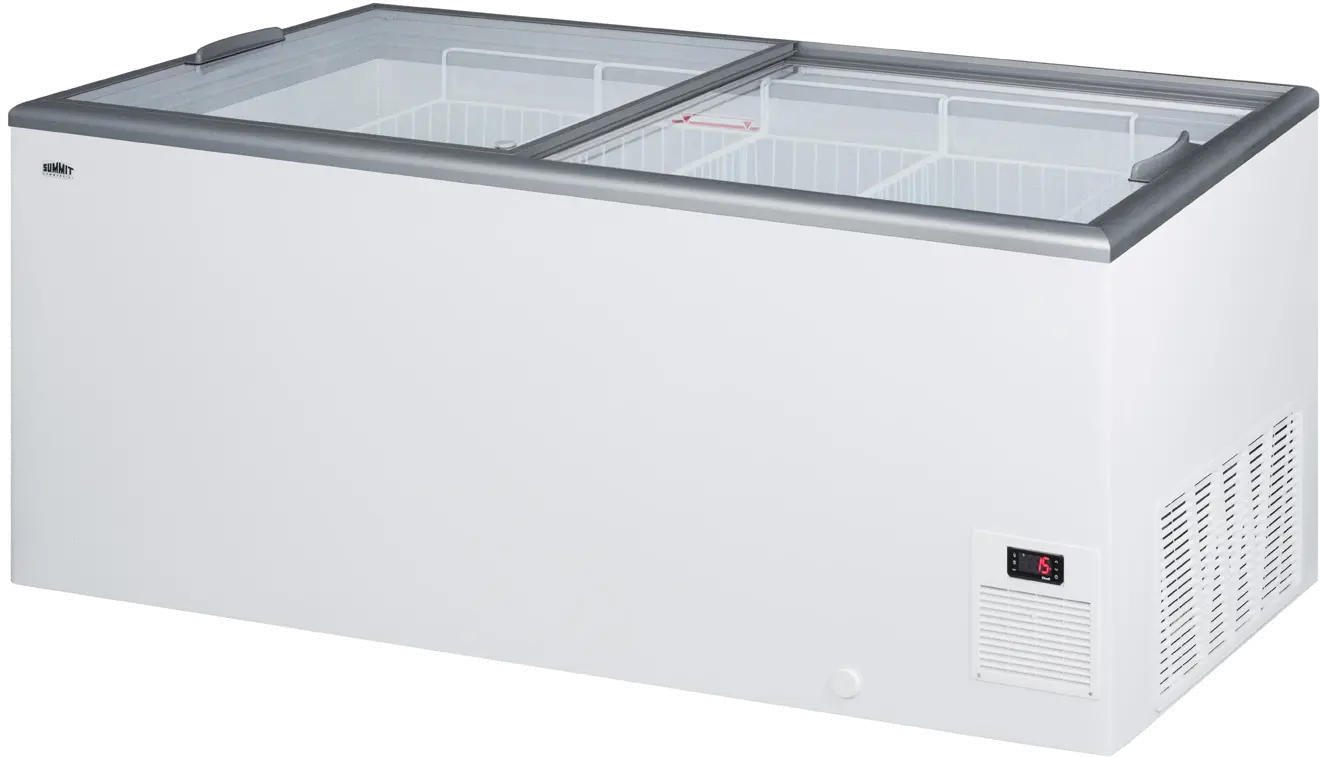 Summit Commercial 21.3 Cu.Ft. Chest Freezer - White with Glass Lid-4