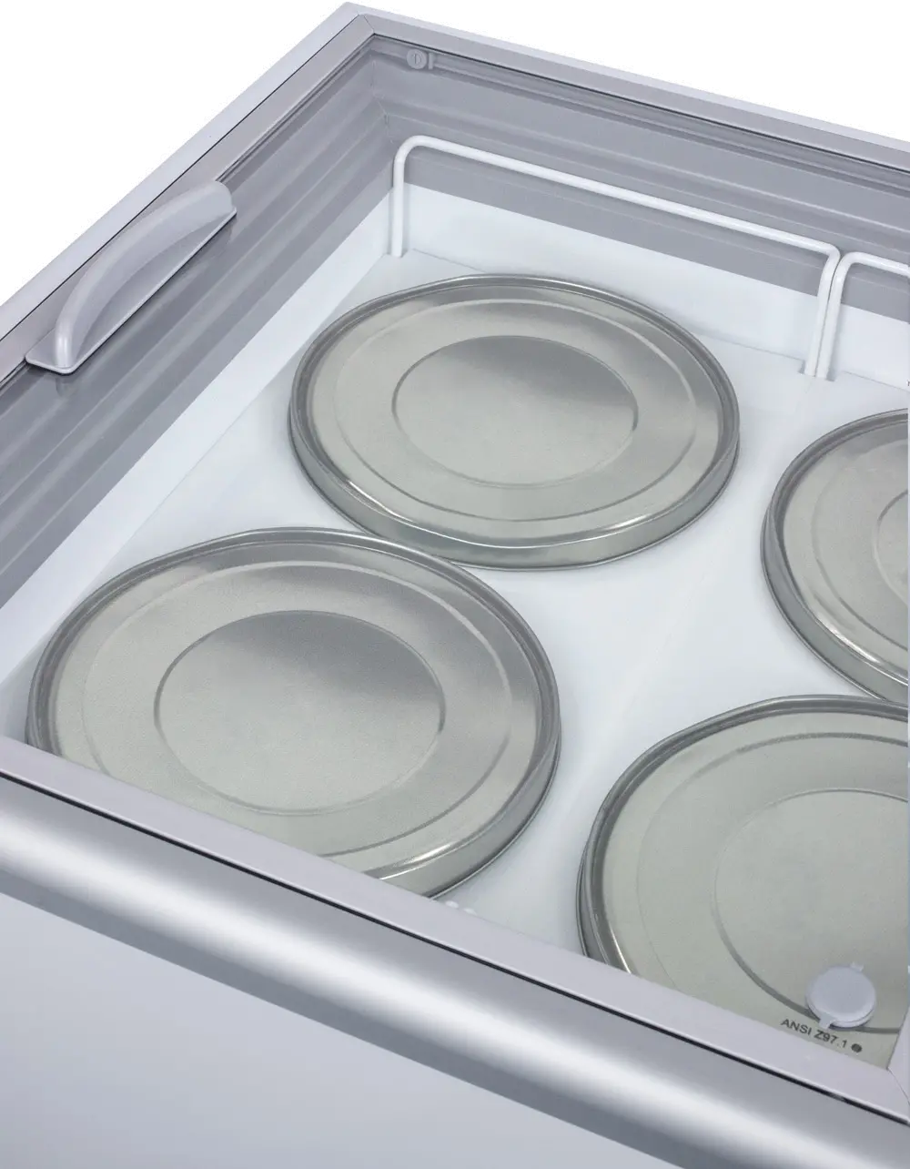 Summit Commercial 21.3 Cu.Ft. Chest Freezer - White with Glass Lid-6