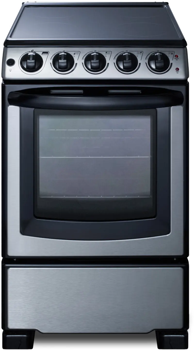 Summit 2.3 cu ft Electric Range - Stainless Steel 20 Inch