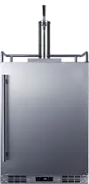 Summit 24  Inch Built-In Outdoor Beer Kegerator - Stainless Steel