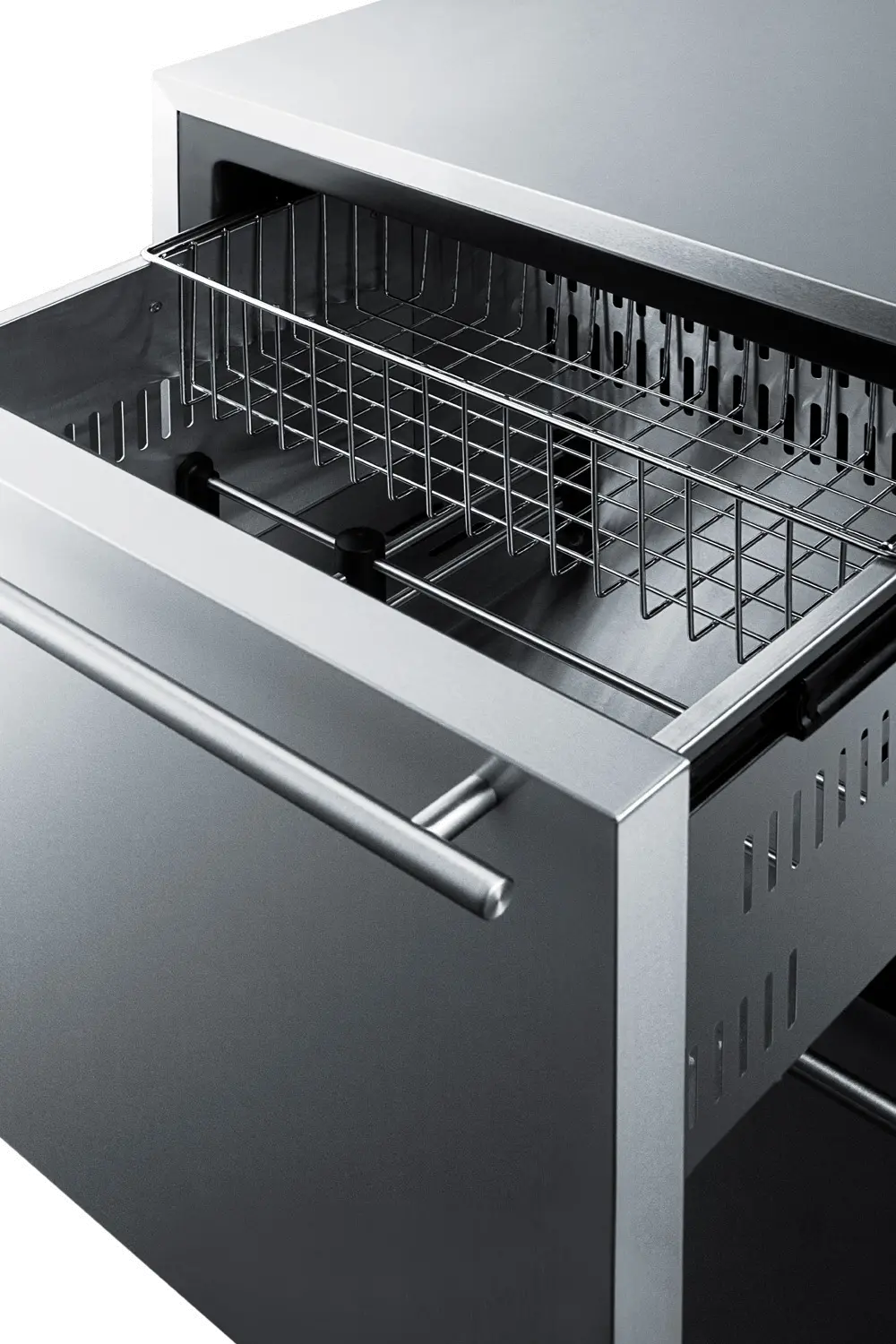 Summit 4.26 cu ft 2-Drawer All-Freezer - Stainless Steel 24 Inch-3