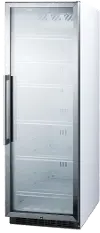 Summit 24 Inch Beverage Center - Stainless Steel and White