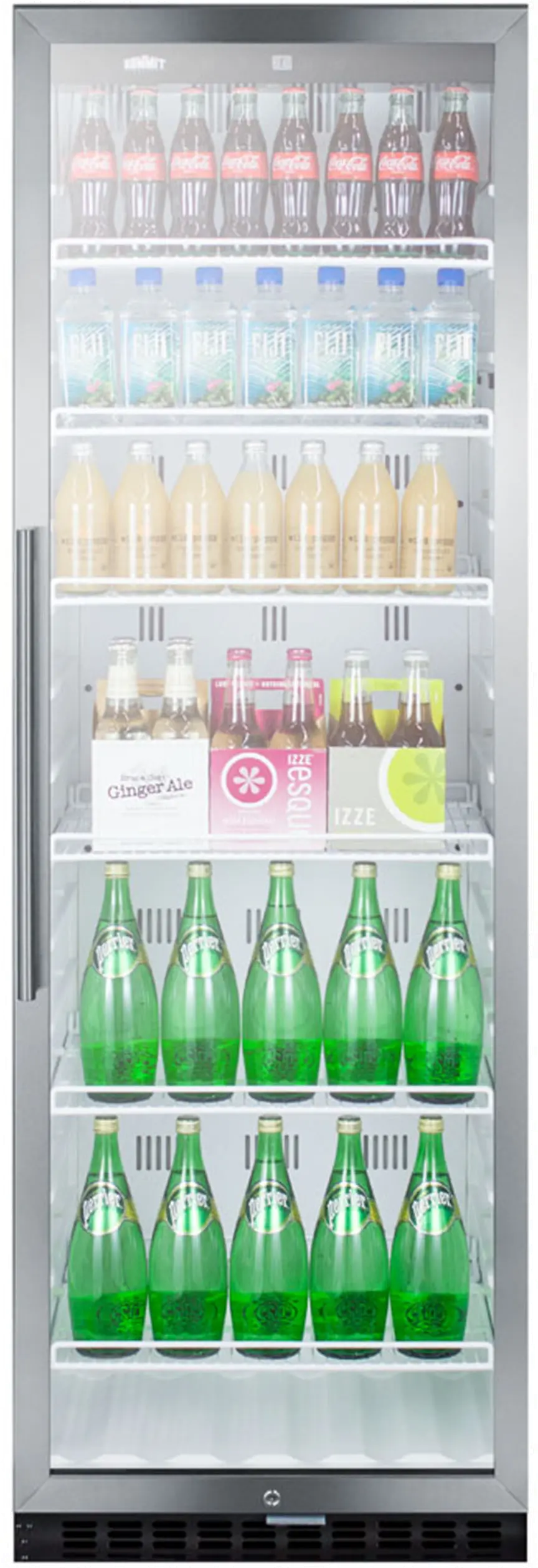 Summit 24 Inch Beverage Center - Stainless Steel and White-3
