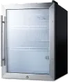 Summit Compact Beverage Center - Stainless Steel and Black