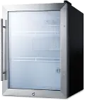 Summit Compact Beverage Center - Stainless Steel and Black