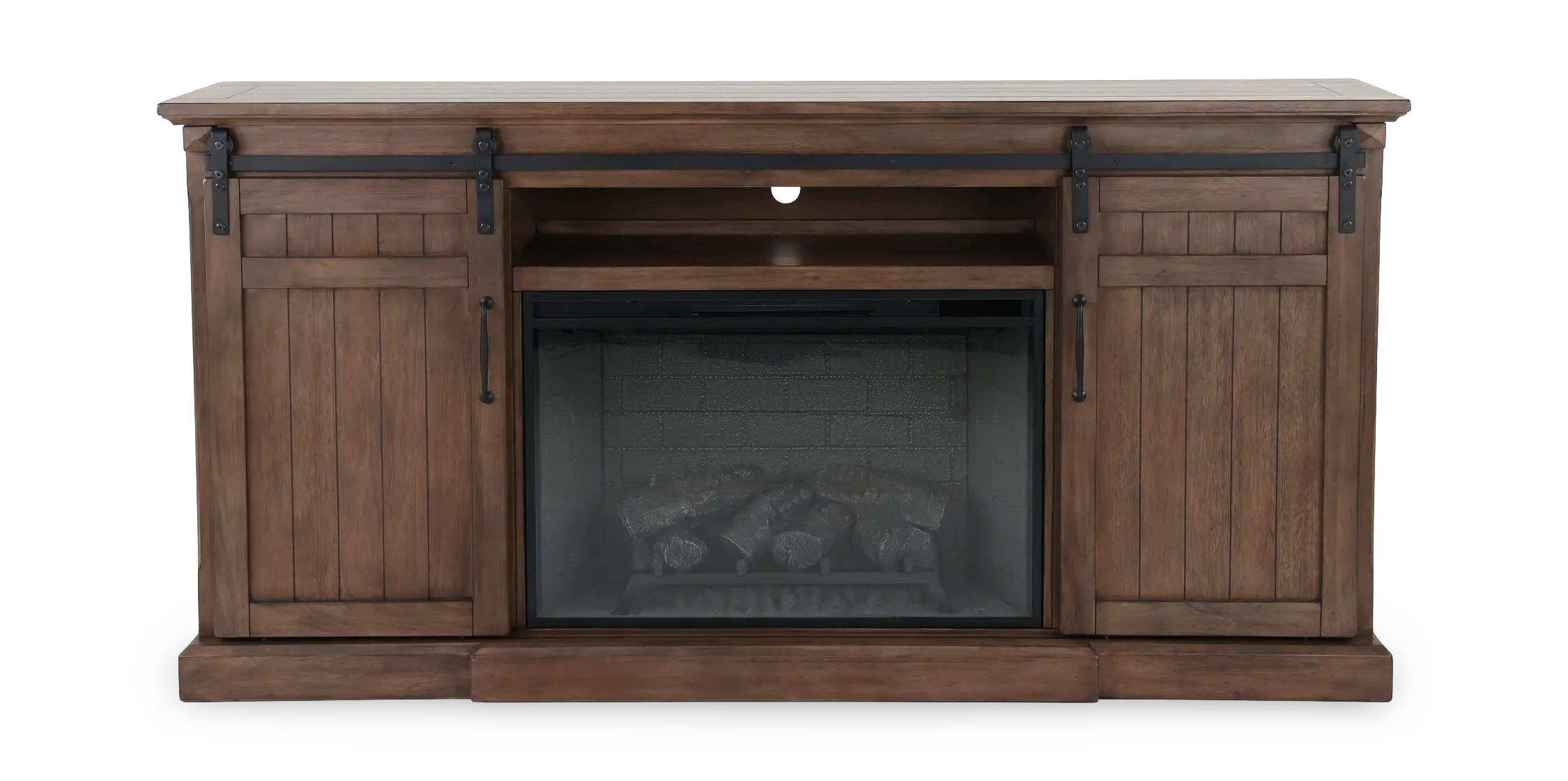 Buck Brown 78 Fireplace TV Stand-1