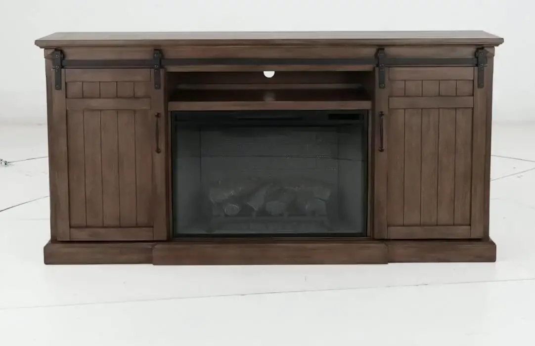 Buck Brown 78 Fireplace TV Stand-9