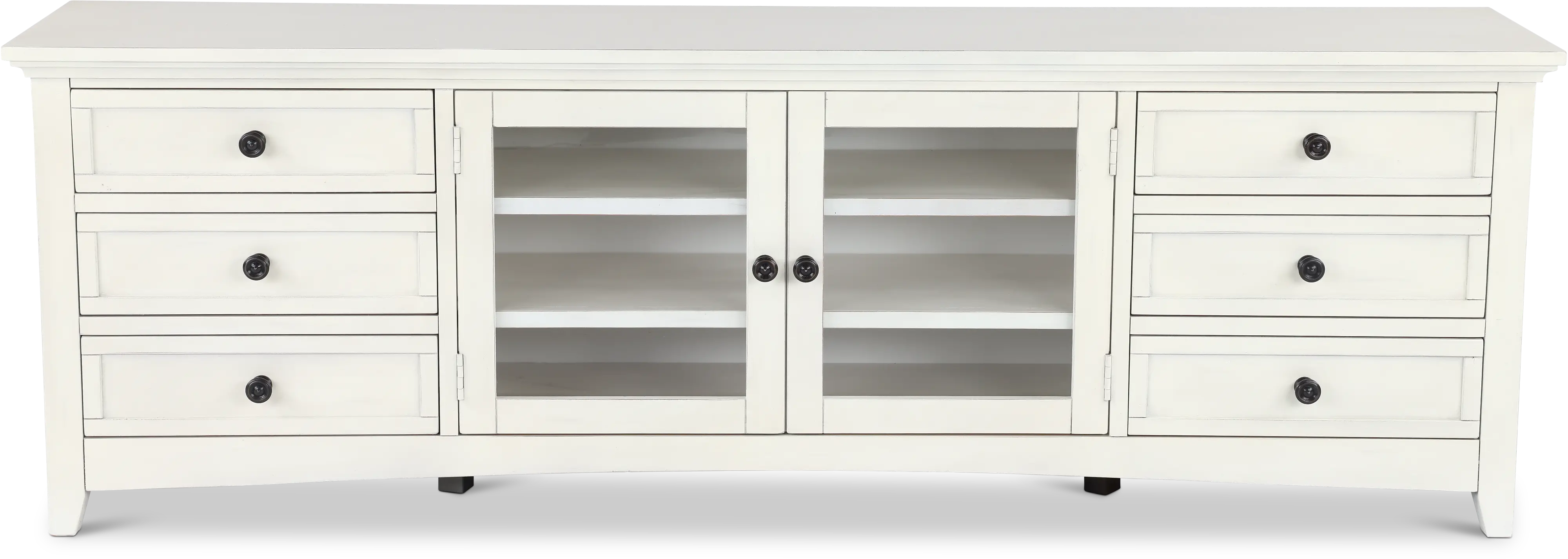 Marlo Marble White 82 TV Stand-1