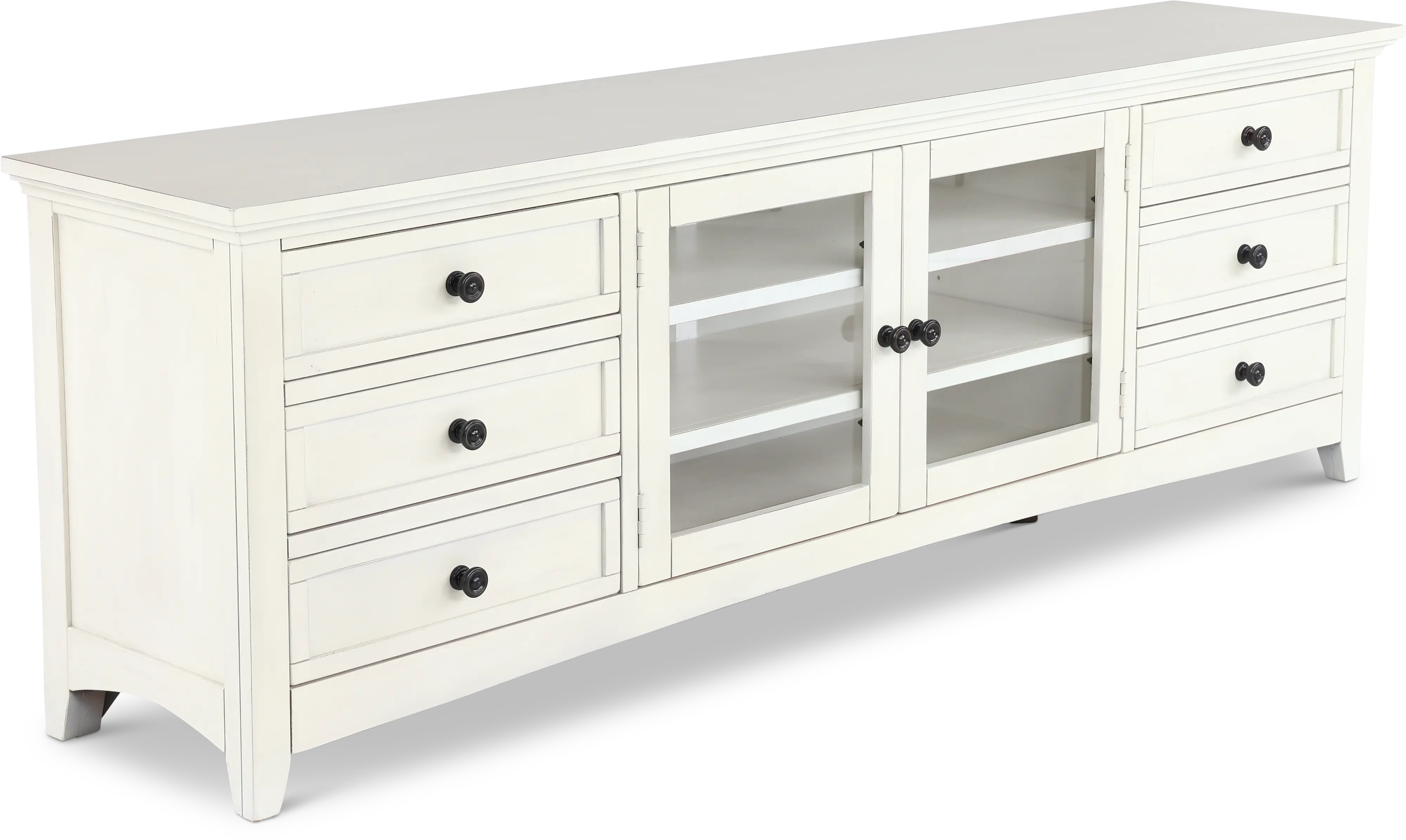 Marlo Marble White 82 TV Stand-4