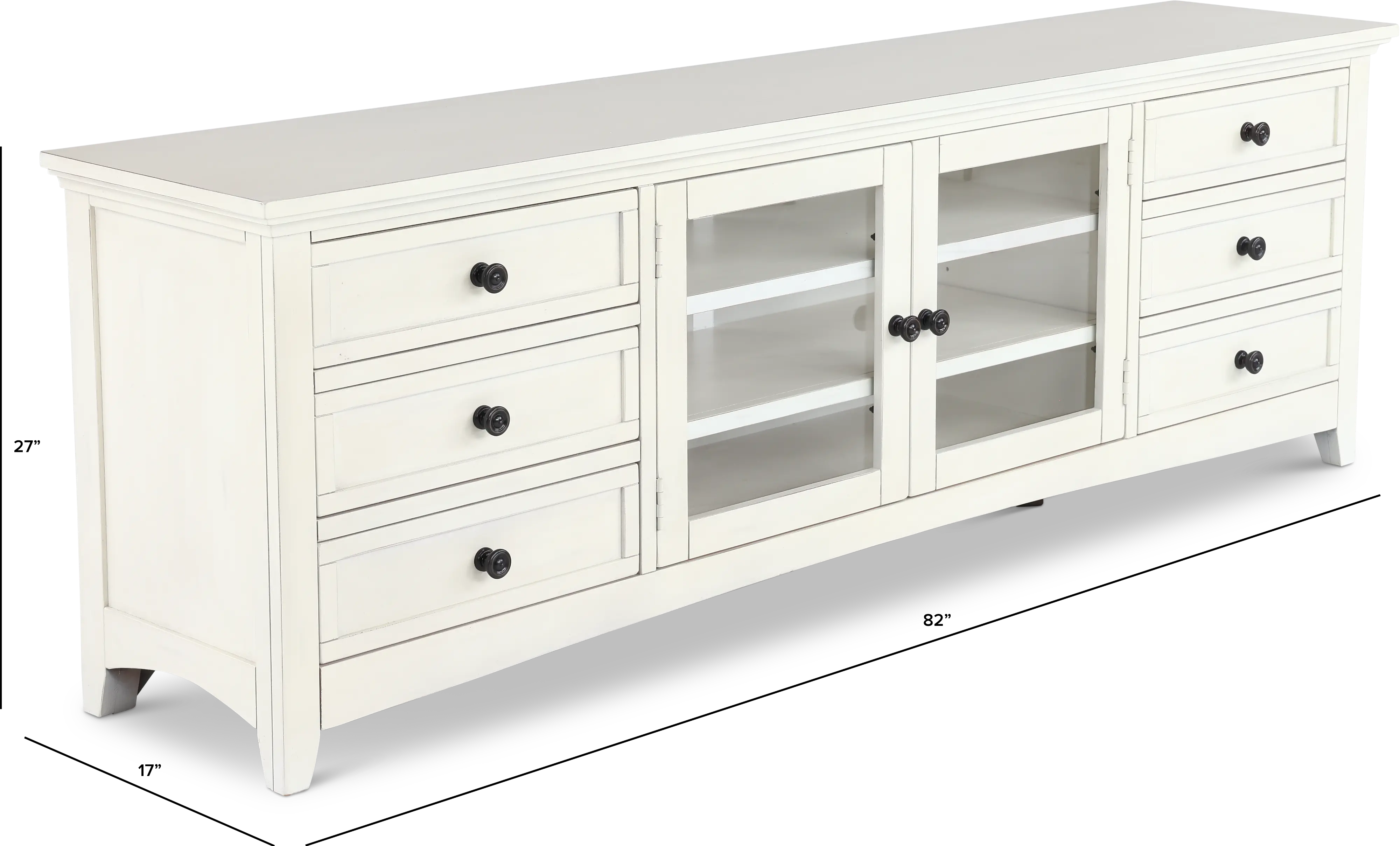 Marlo Marble White 82 TV Stand-3