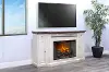 Heritage White 72  Electric Fireplace