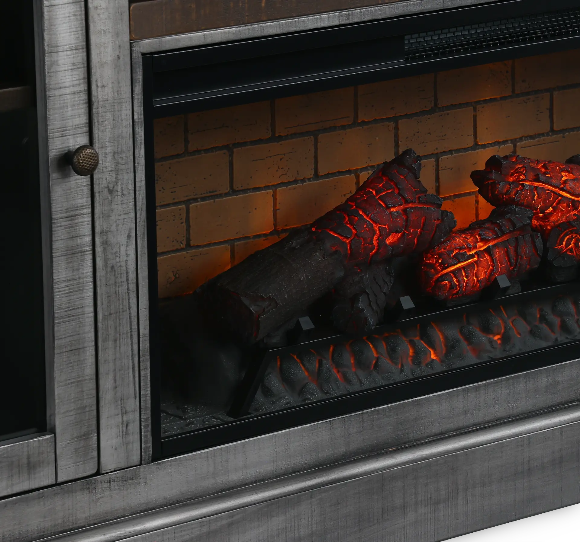 Avalon Gray Fireplace Entertainment Center-7