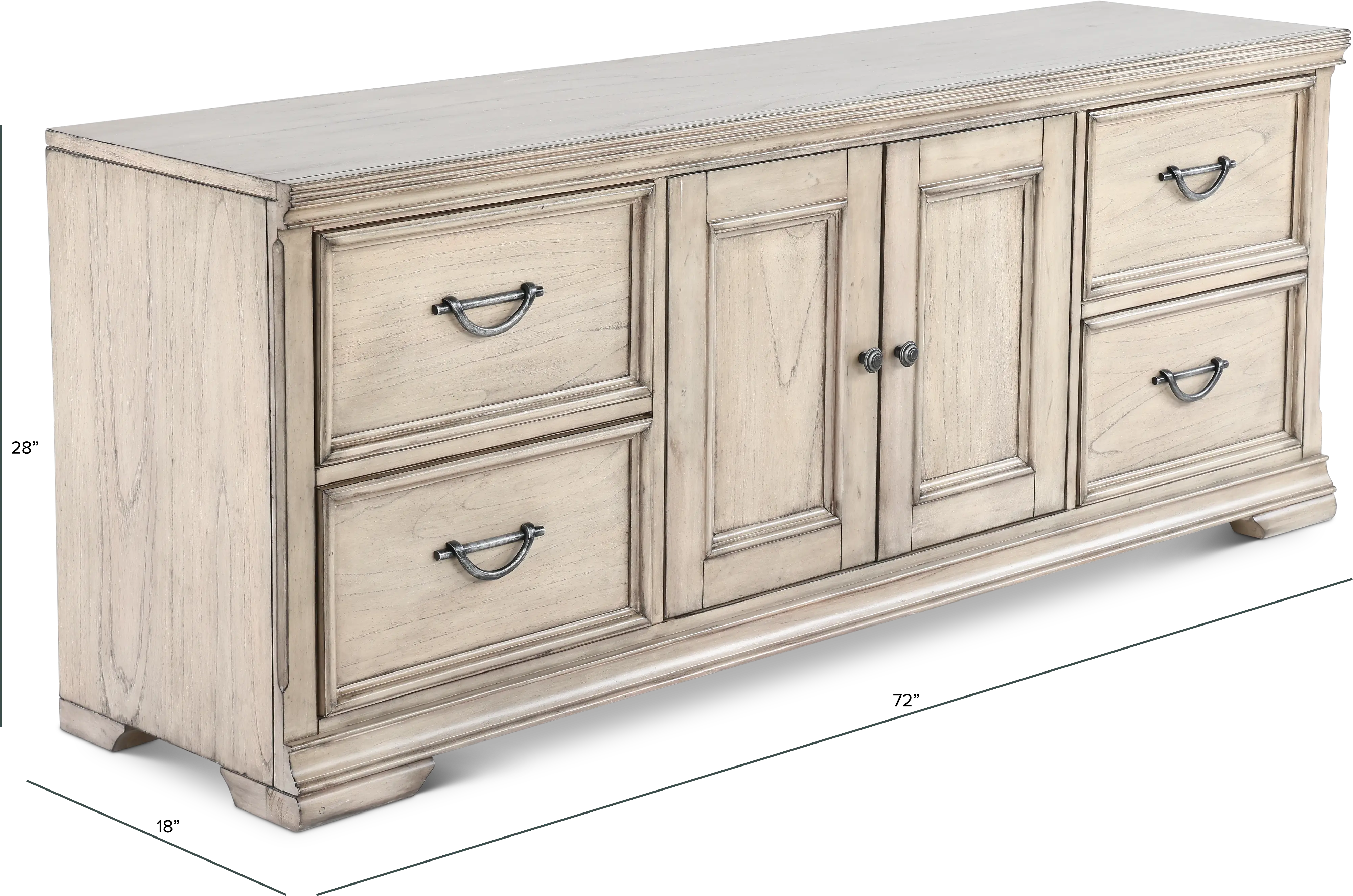 Oxford Gray 72 TV Stand-3