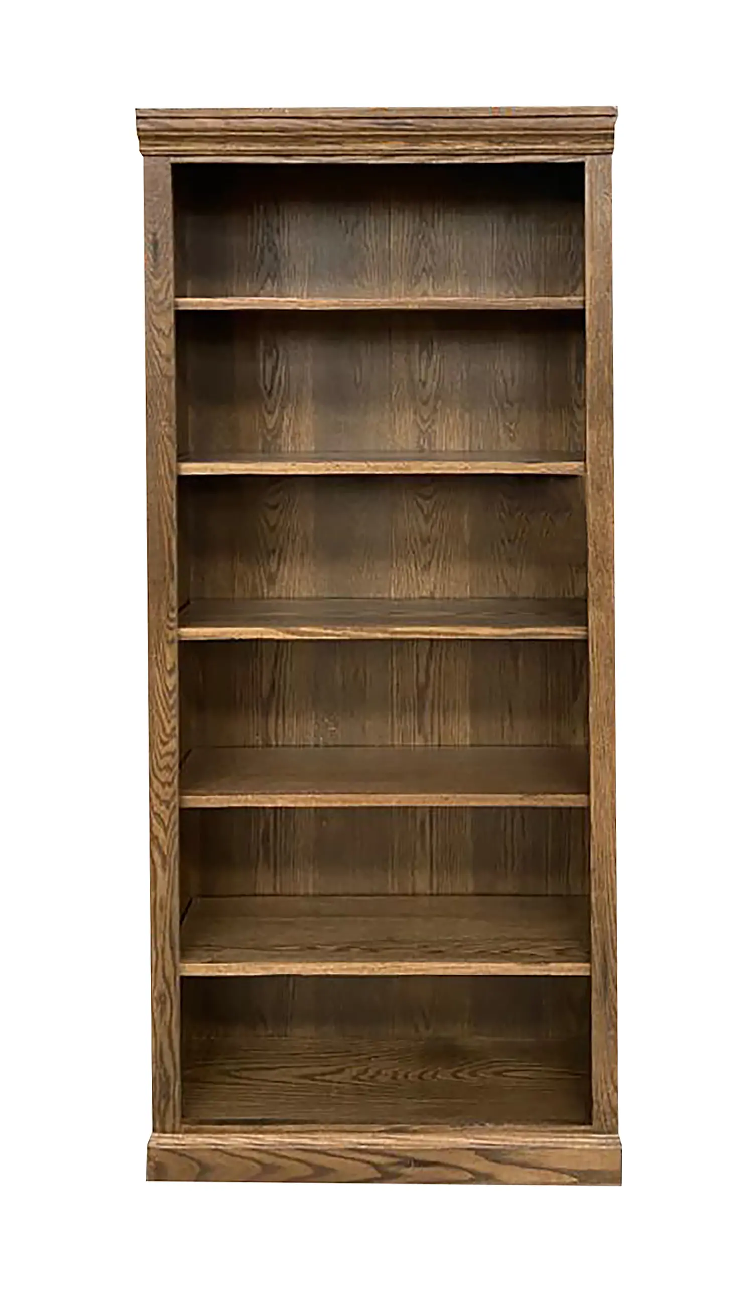 Jackson Rustic Oak 72 Inch Bookcase-2