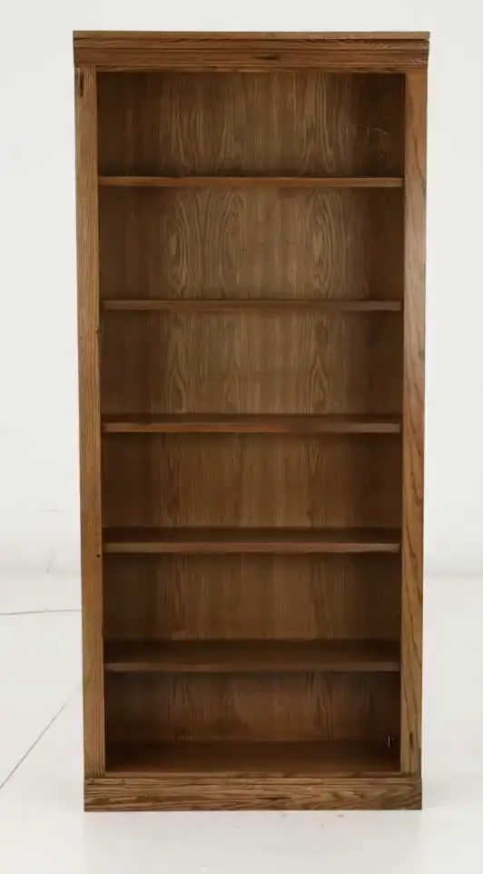 Jackson Rustic Oak 72 Inch Bookcase-4