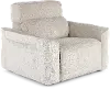 Alora Fossil White Power Recliner