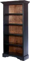 Eton 75   Black and Brown Bookcase