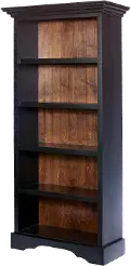 Eton 75 Black and Brown Bookcase