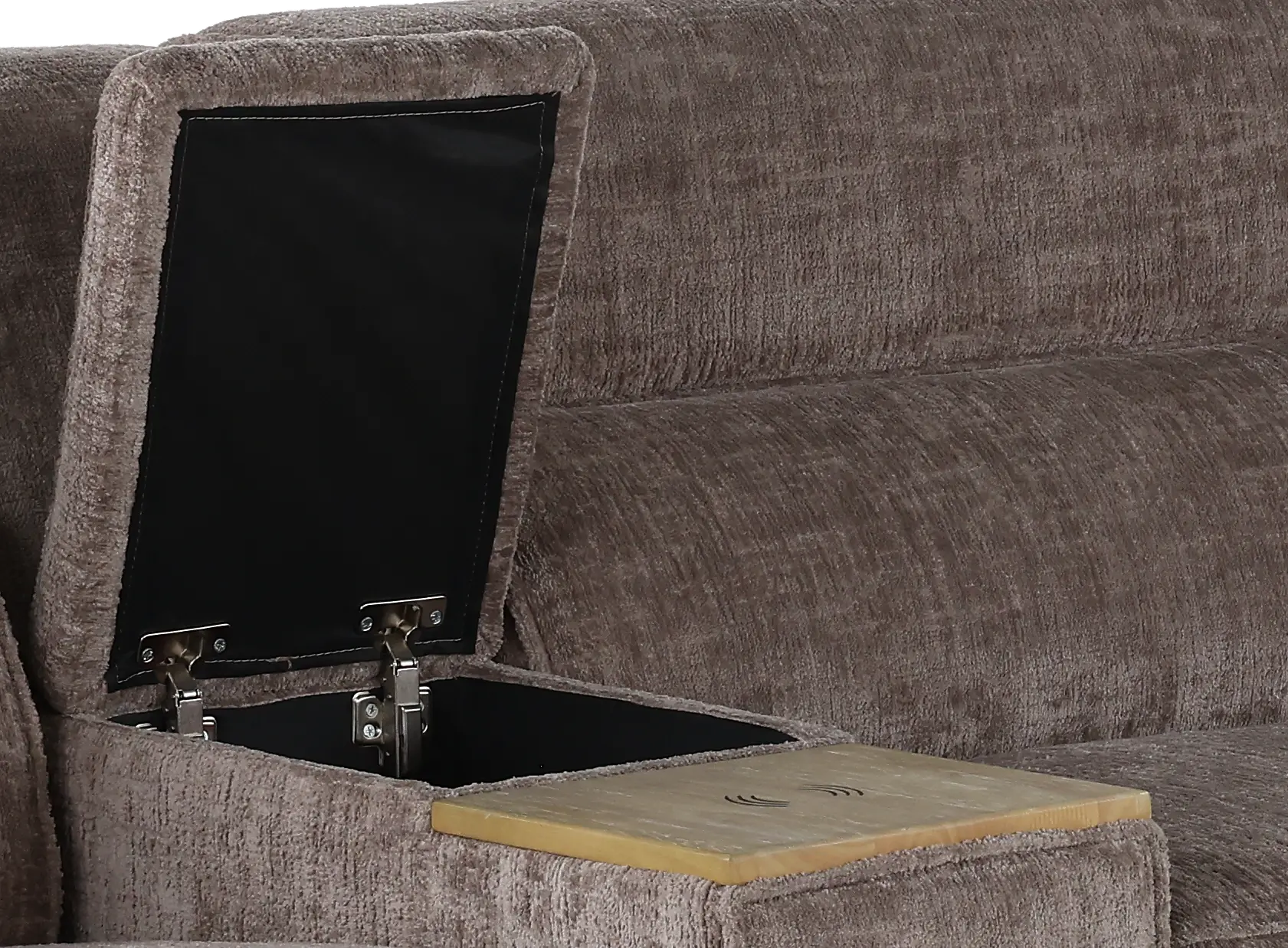 Alora Truffle Brown 6-Piece Power Reclining Sectional-6