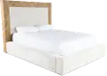 Geneva Oak and Cream Queen Platform Bed