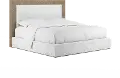 Geneva Oak and Cream King Platform Bed