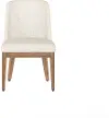Portico Oak and White Upholstered Side Chair