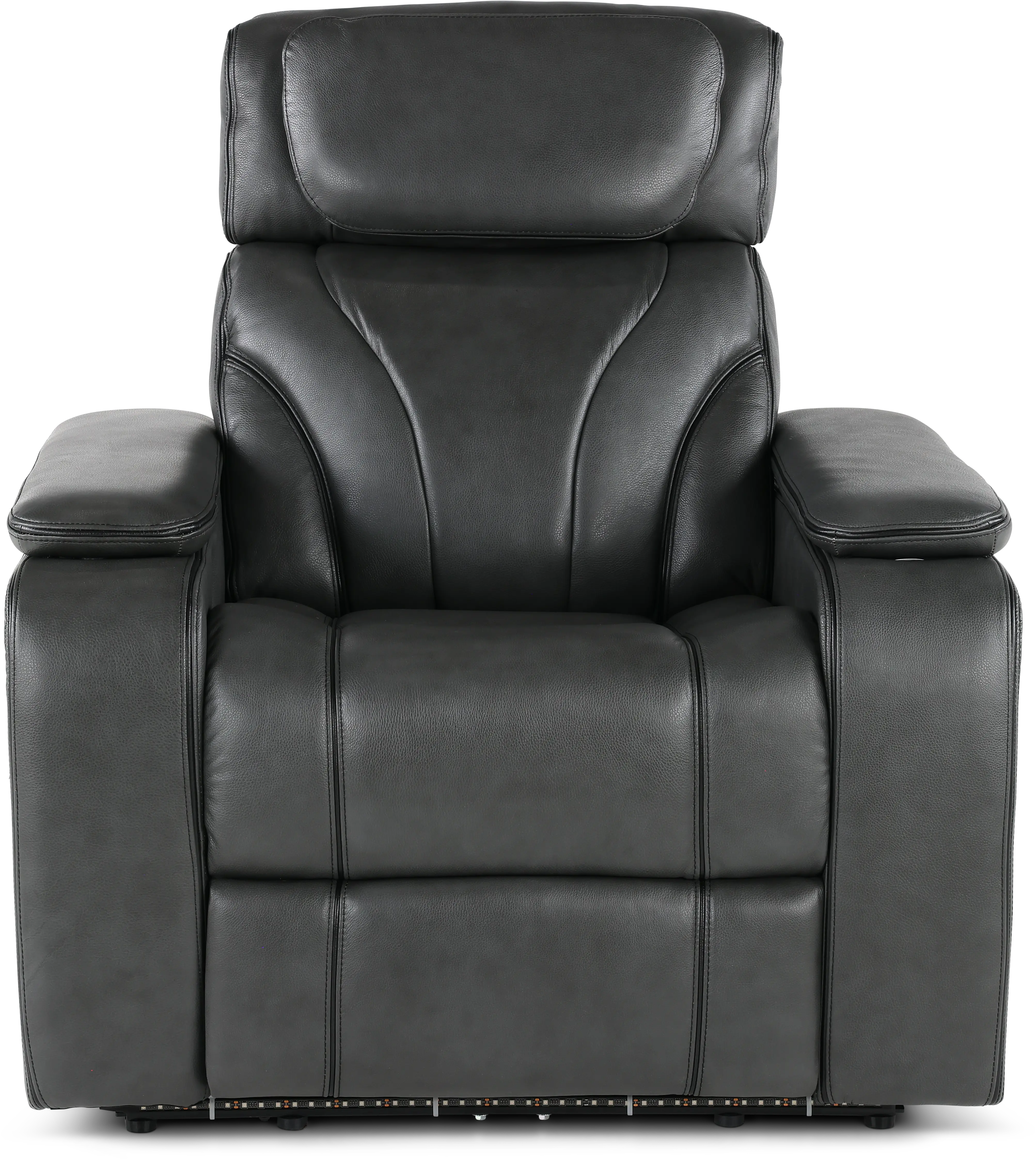 Arya Gray Power Recliner with Power Headrests and Massage-4