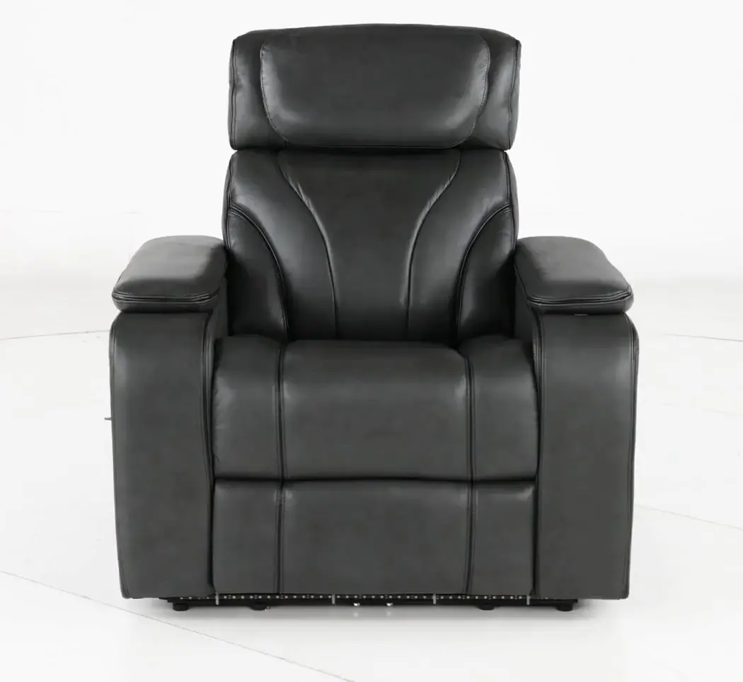 Arya Gray Power Recliner with Power Headrests and Massage-5