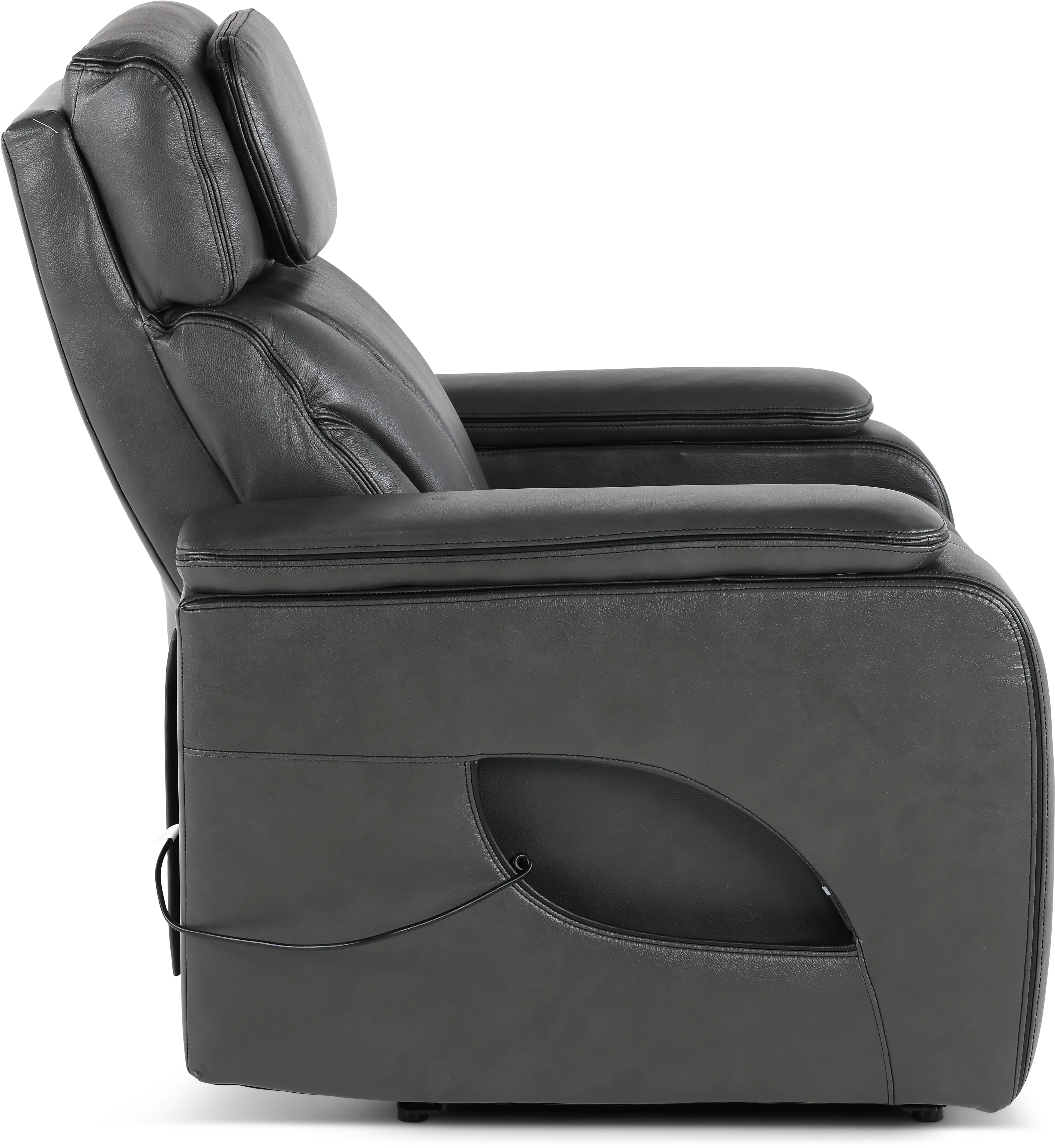 Arya Gray Power Recliner with Power Headrests and Massage-7