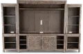 KIT/906-SKYVW-WALL Skyview Lodge Rustic Brown Entertainment Wall