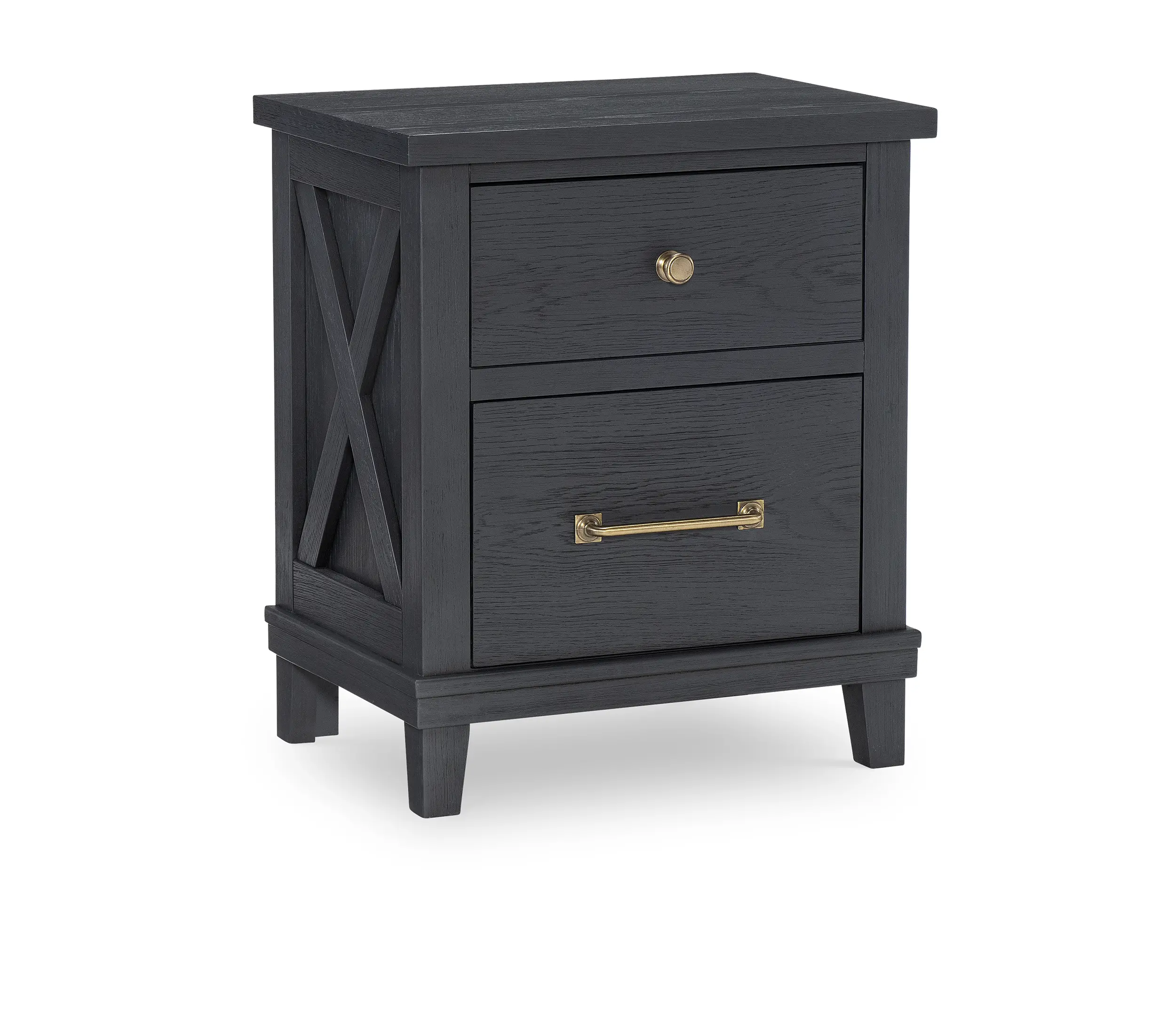 Flatiron Black Nightstand-1