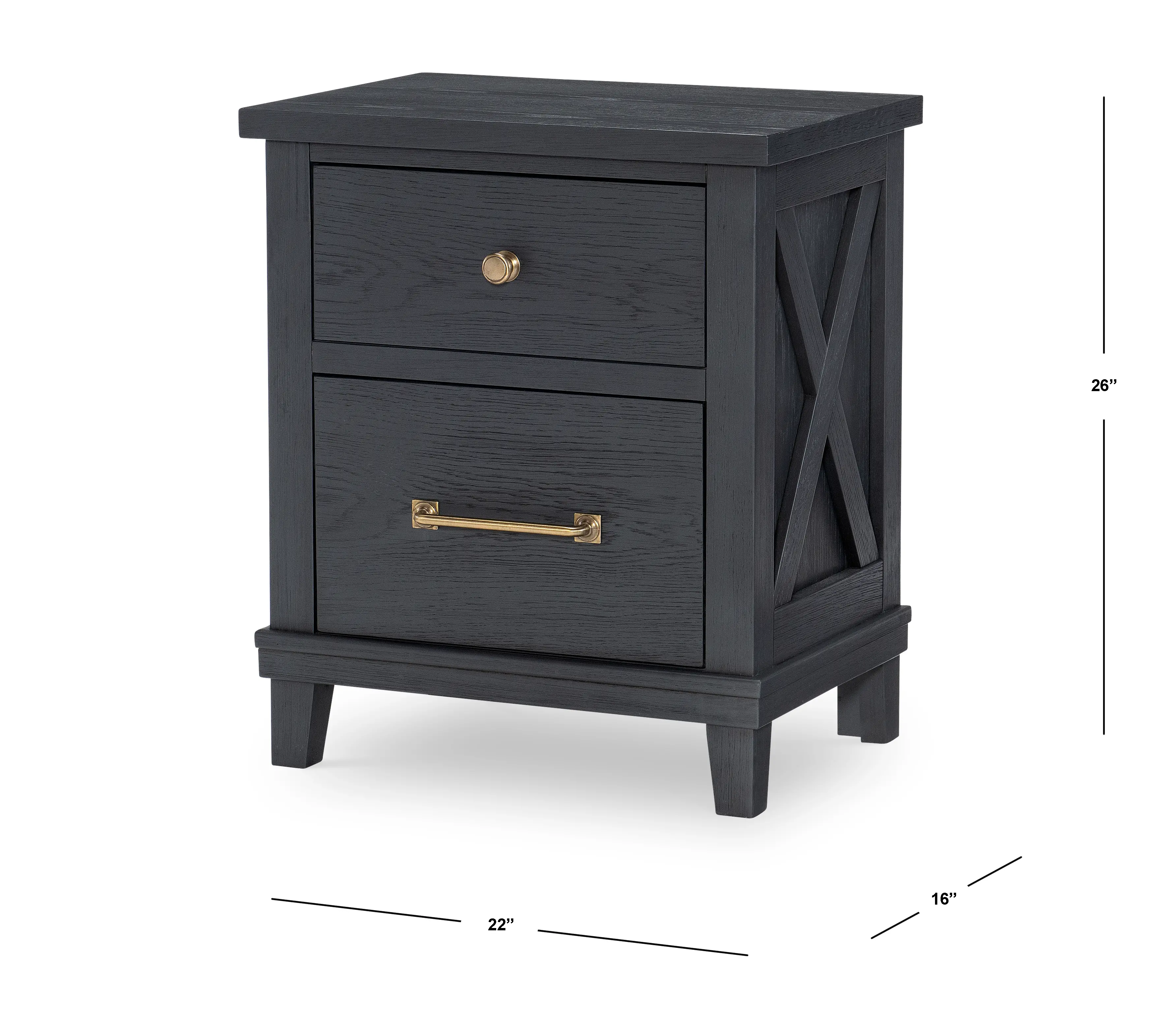Flatiron Black Nightstand-3