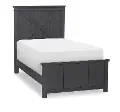 Flatiron Black Twin Bed with Trundle