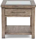 906-OT1020 Skyview Lodge Rustic Brown End Table