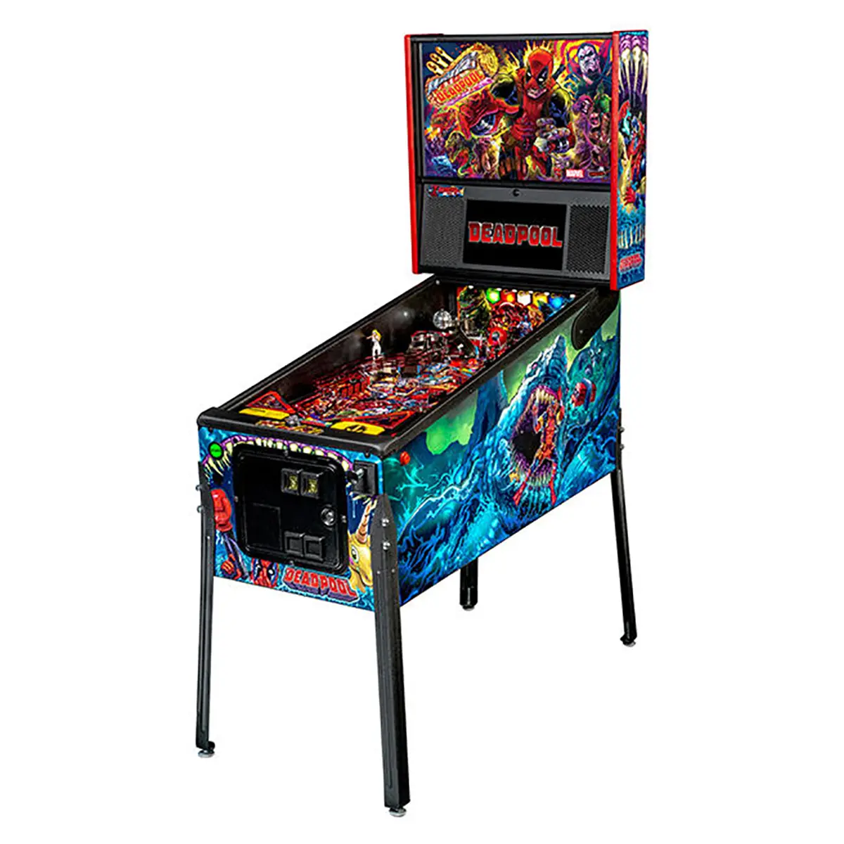 500-55K3-01 Stern Deadpool Premium Pinball Machine-1