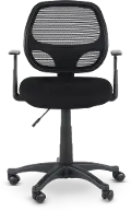 Black Mesh Swivel Office Chair