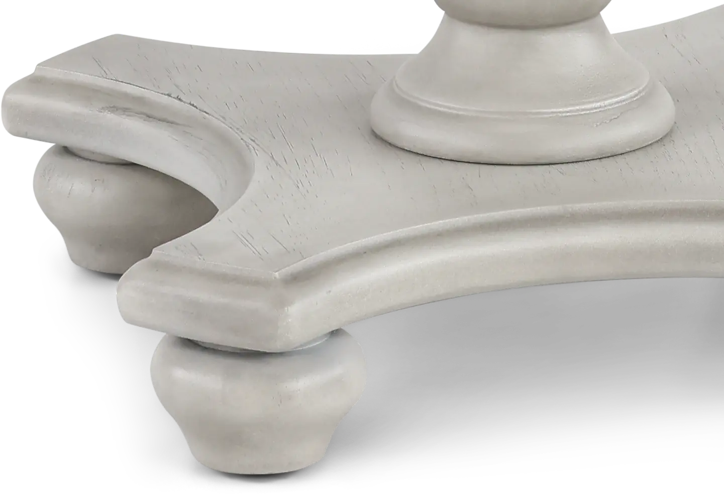 Newhaven Weathered White Round End Table-6