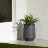 15005 Dalya Dark Gray 16  Outdoor Planter