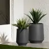 15015 Dalya Dark Gray Planters, Set of 2 - South Shore
