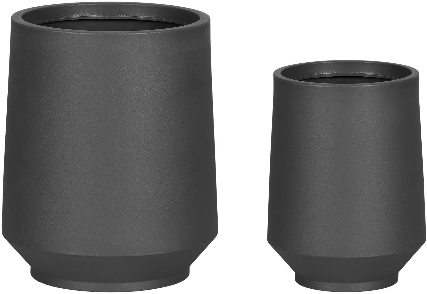 15015 Dalya Dark Gray Planters, Set of 2 - South Shore-1