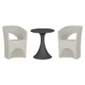 15242 Dalya 3-Piece Gray Outdoor Bistro Set