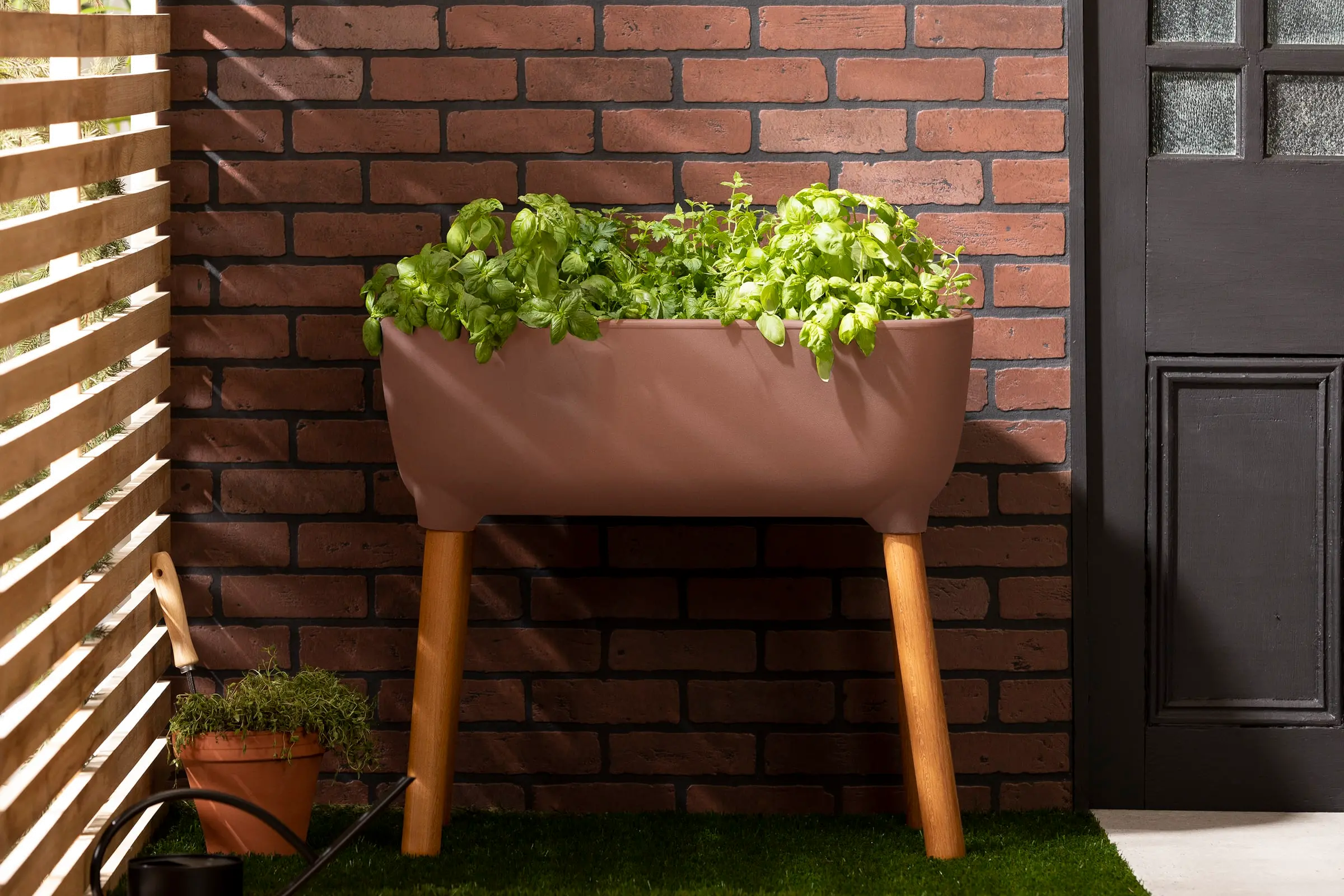 15326 Dalya Burnt Orange Raised Planter - South Shore-5
