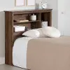 15443 Yodi Walnut Twin Storage Headboard - South Shore